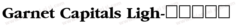 Garnet Capitals Ligh字体转换